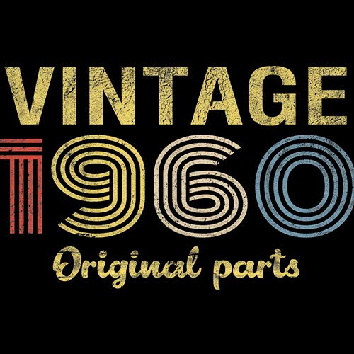 Vintage 1960s Retro 65th Birthday Gift for Men - Original Parts Themed T-Shirt - Perfect for Milestone Celebrations & Nostalgic Parties