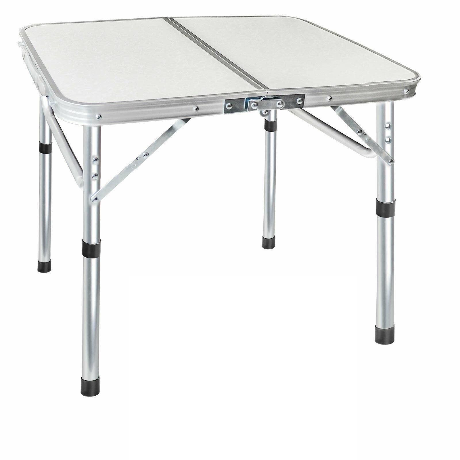 **2ft Aluminum Folding Table - Portable Lightweight Indoor Outdoor Picnic Party Camping Table by BrandMagaz - Perfect for BBQs, Tailgating, Beach Trips & Home Use**