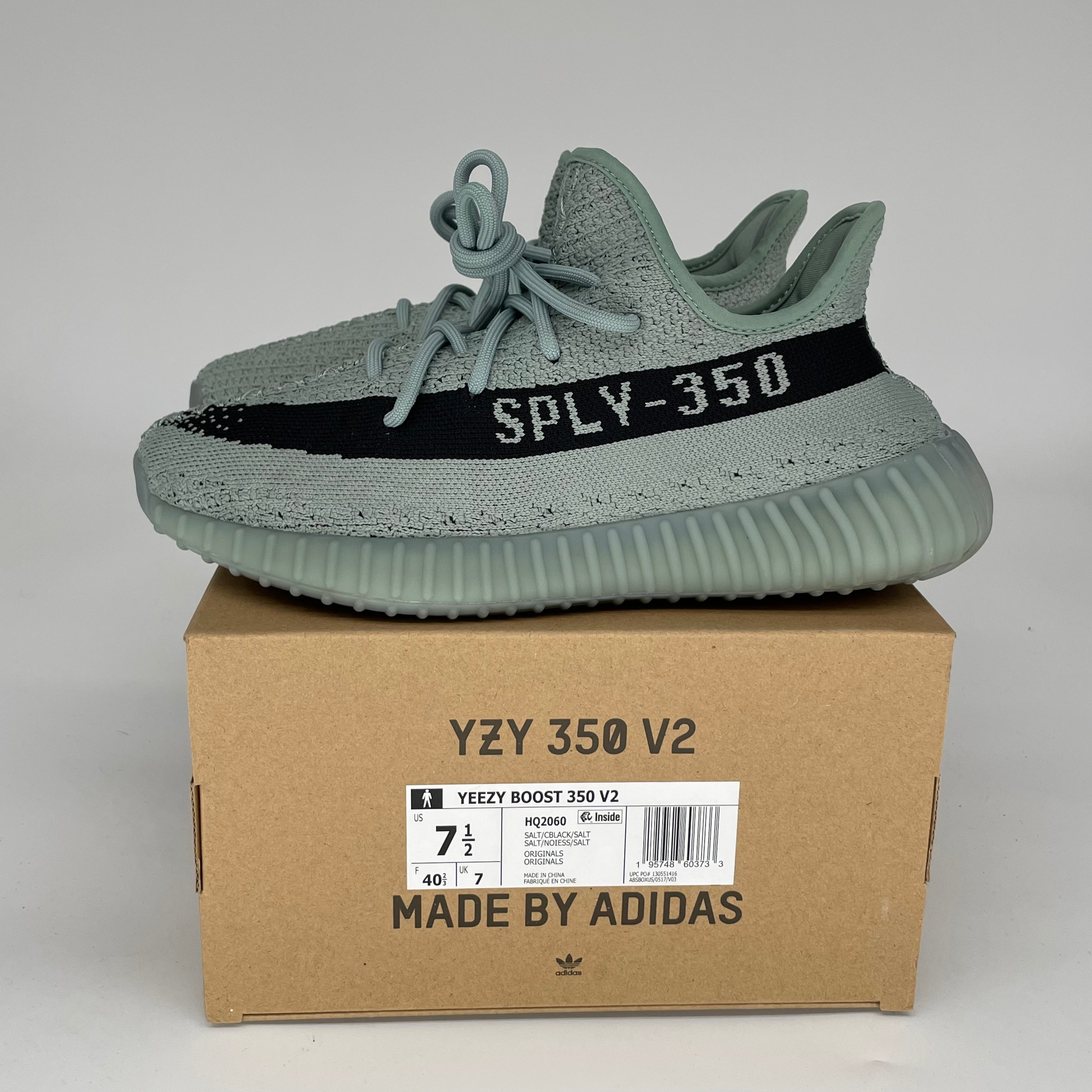 Adidas Yeezy Boost 350 V2 Salt - Men's Size 7.5 (HQ2060) | Comfortable Running Shoes for Gym, Jogging & Casual Wear