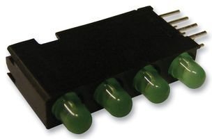 DIALIGHT 568-0102-222F LED Light Emitting Diode - 3mm Green PCB Mount (Pack of 100) for Electronics Projects, DIY Circuits, and Industrial Applications