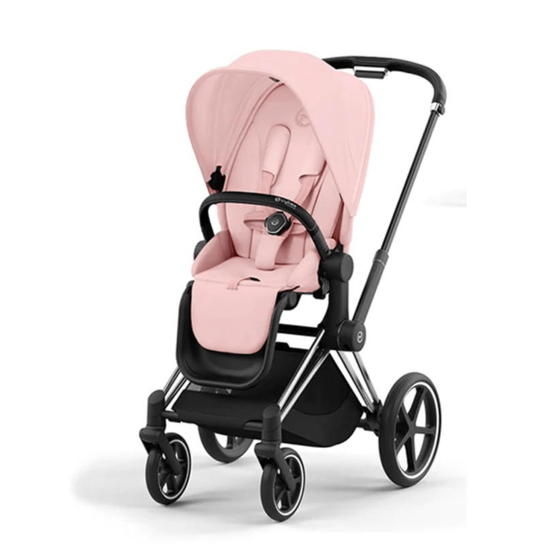 Cybex Priam 4 Complete Stroller - Matte Black/Black | Luxury Baby Stroller with All-Terrain Wheels & Reversible Seat | Perfect for City Walks, Shopping & Travel