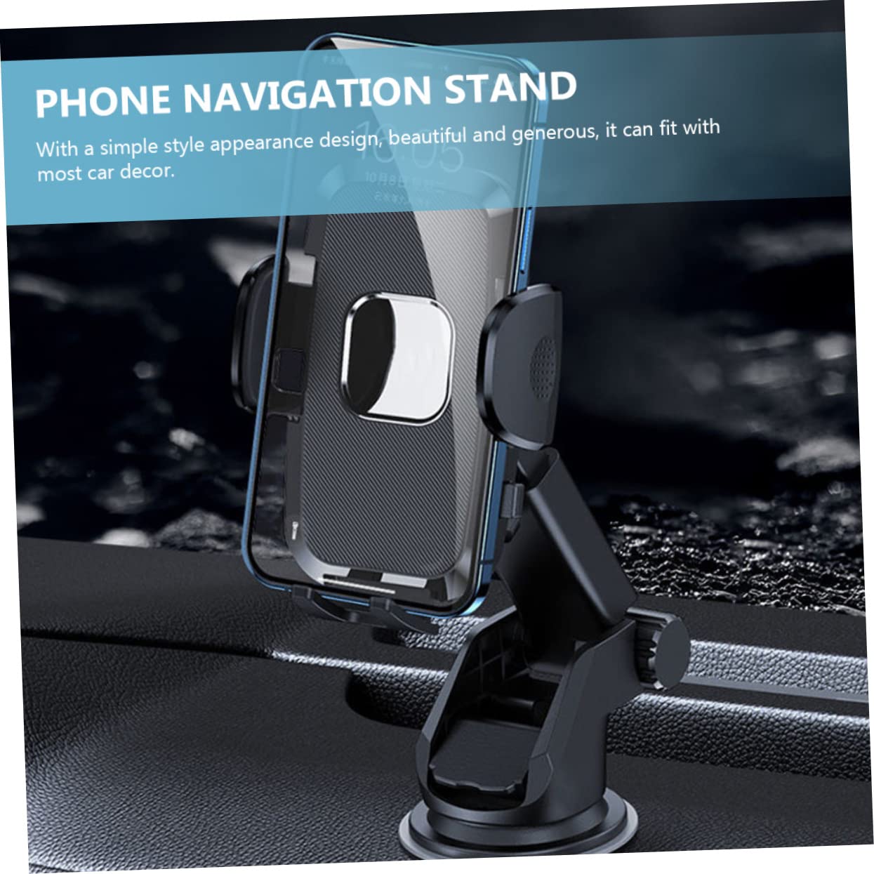 Universal Car Phone Holder 4-Pack - 360° Rotatable Dashboard & Air Vent Mount for iPhone, Samsung, GPS - Perfect for Commuting, Road Trips & Hands-Free Driving
