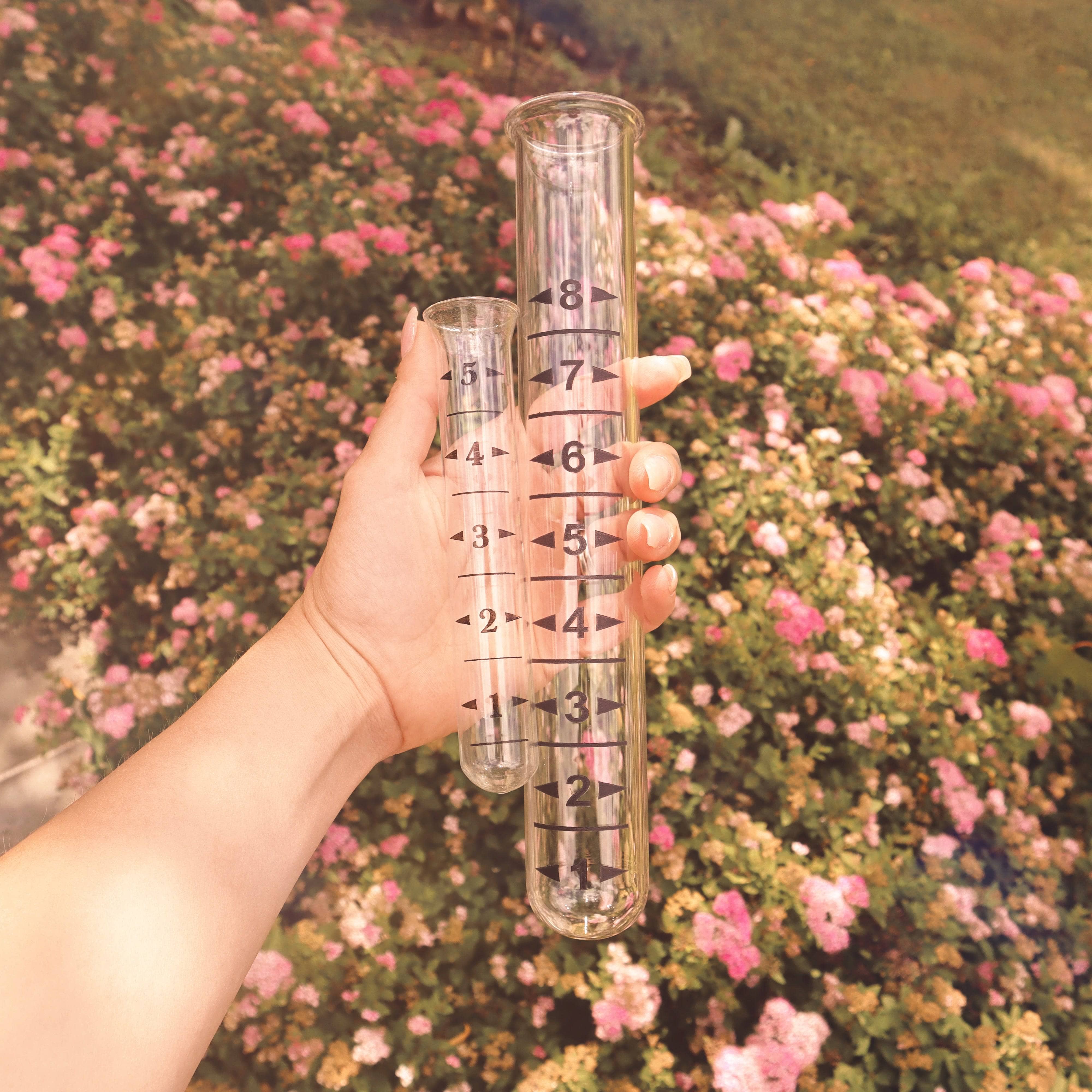 Heavy Duty Large Rain Gauge Replacement Tubes - Accurate Rainfall Measurement for Outdoor Garden, Farm & Weather Stations - Durable Weather Monitoring Accessories