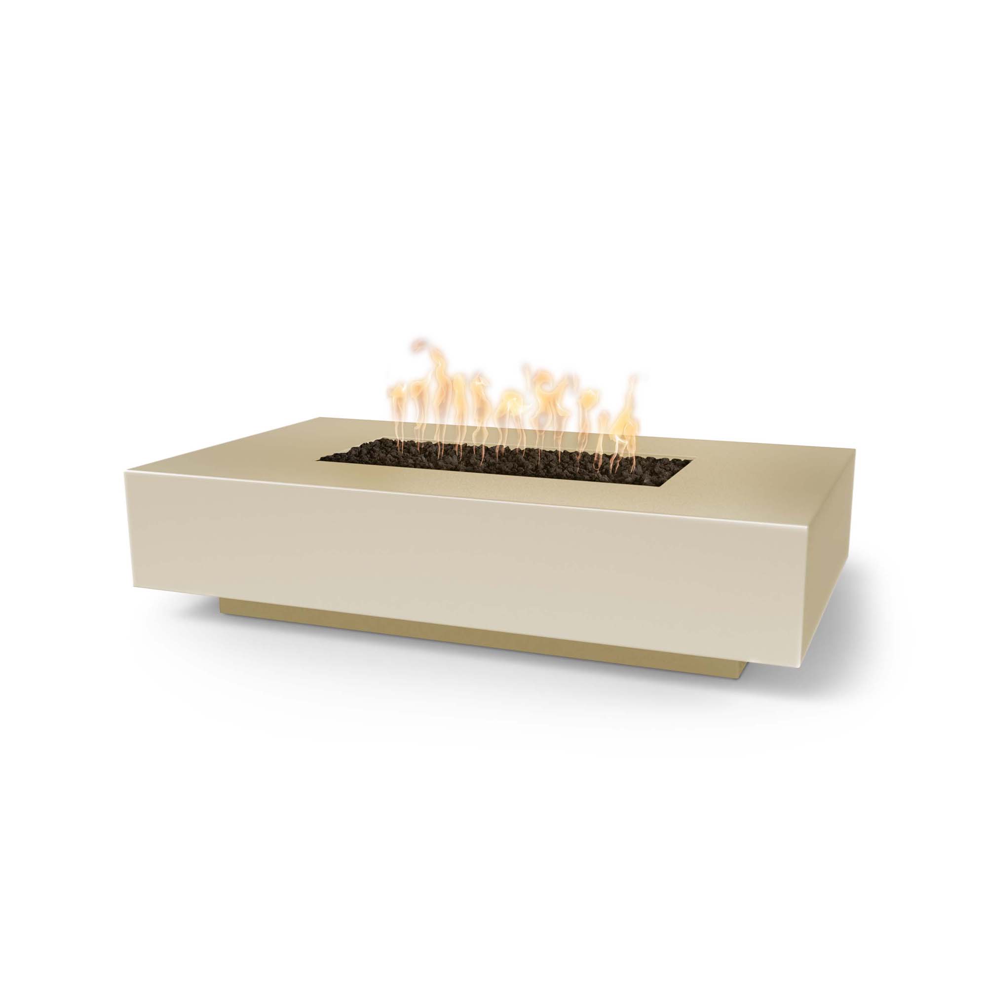 Premium GFRC Concrete Outdoor Fire Pit - Modern Linear Design for Patio, Backyard & Garden - Durable & Weather-Resistant for Year-Round Use
