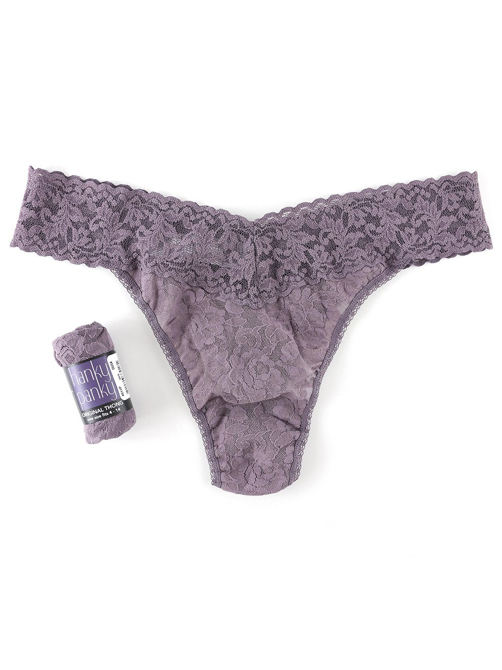 Signature Lace Original Rise Thong - Soft & Comfortable Women's Underwear for Everyday Wear, Date Night & Special Occasions