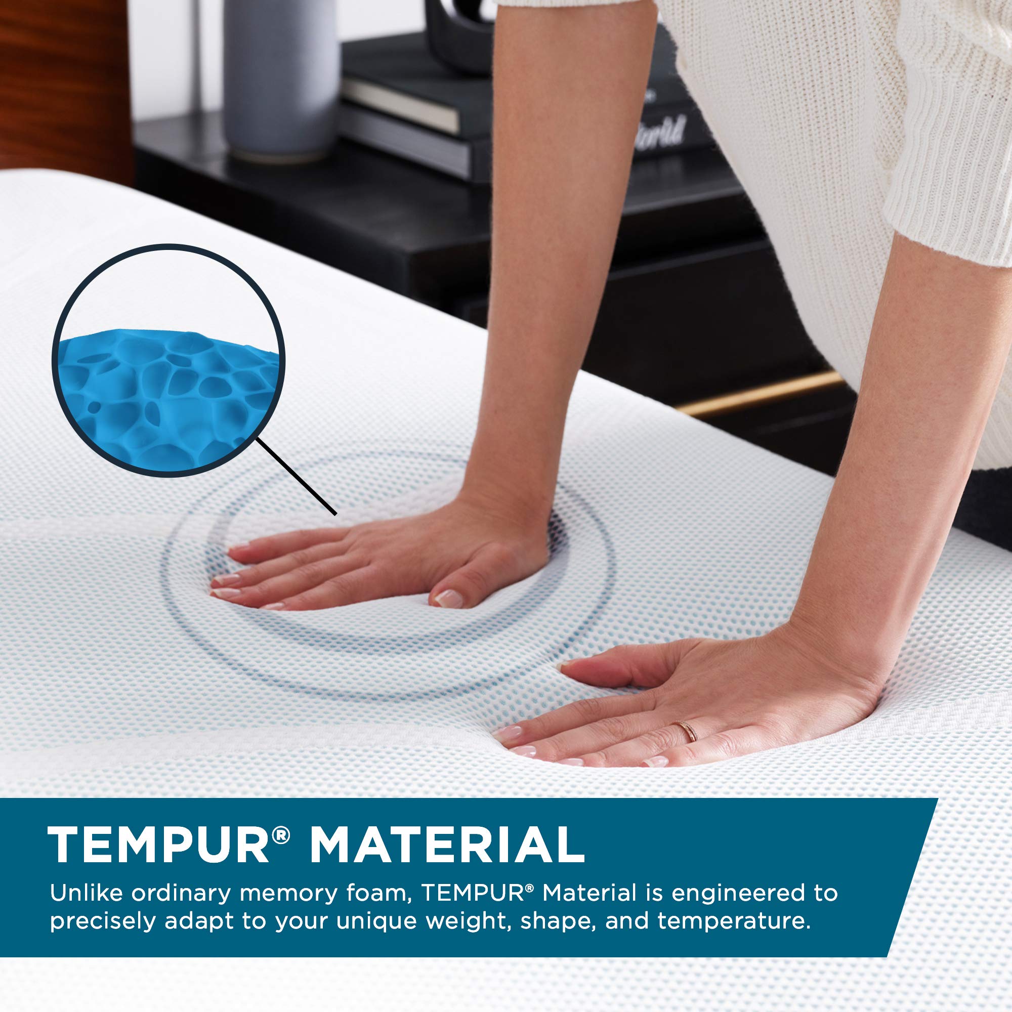 TEMPUR-Home Medium-Soft Down Alternative Pillow - Queen Size, Hypoallergenic, Breathable White Pillow for Side Sleepers & Back Sleepers - Perfect for Bedroom, Hotel, or Travel Use