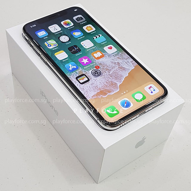 iPhone X 256GB Silver - Unlocked Smartphone with Face ID, 5.8