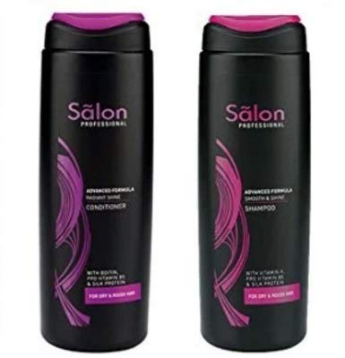 Modicare Salon Professional Smooth & Shine Shampoo and Conditioner Set for Dry, Rough Hair - Vitamin H, Provitamin B5 & Silk Protein Formula - 200ml Combo Pack - Perfect for Damaged Hair Repair & Daily Hydration at Home or Salon
