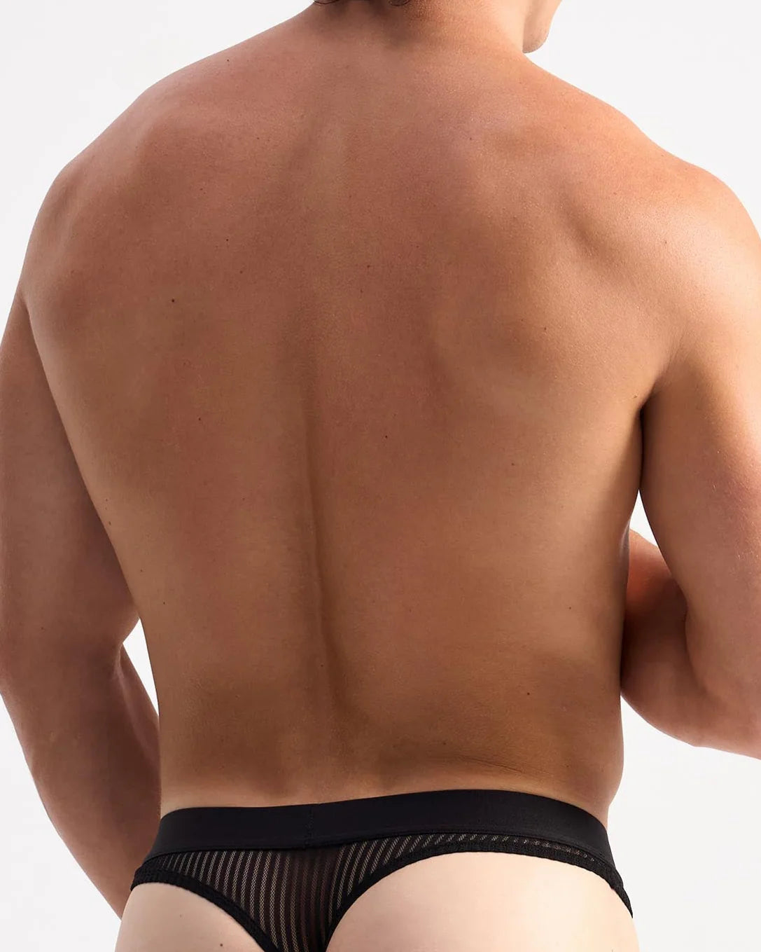Teamm8 Casanova Mesh Thong Noir - Sexy Lingerie for Women, Comfortable & Breathable Underwear - Perfect for Date Night, Boudoir, or Special Occasions