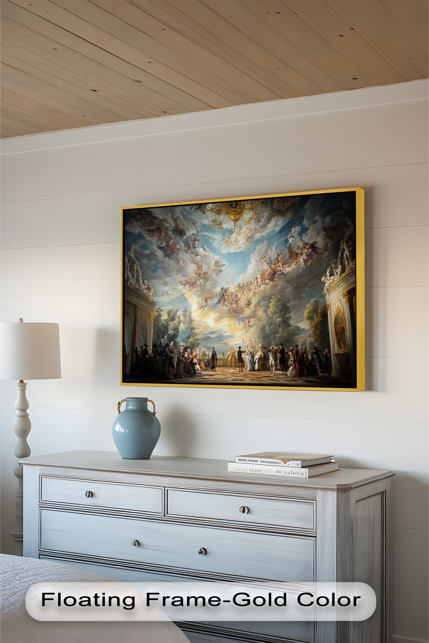 Baroque Heaven - Grand Ballroom Oil Painting | Classic Artwork for Home Decor, Office & Gallery | Perfect for Living Room, Dining Area & Wall Display