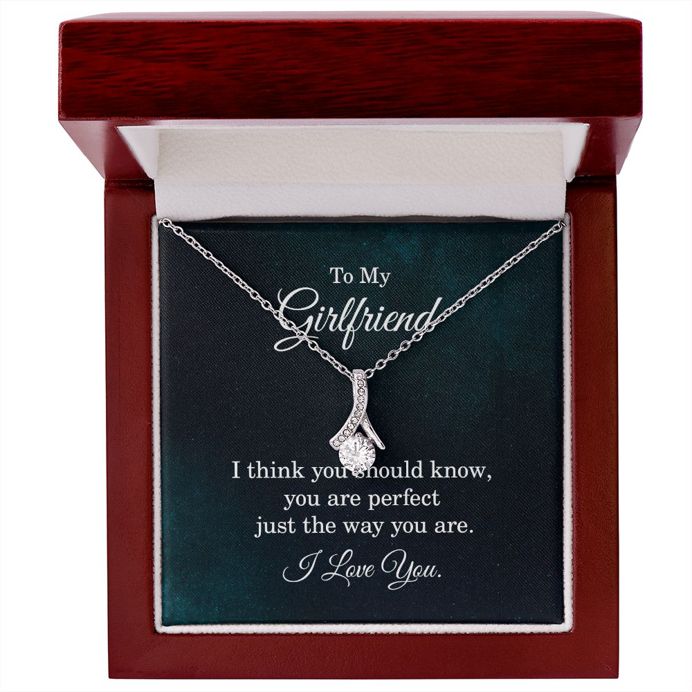 Elegant Cubic Zirconia Necklace - 14K White or Yellow Gold Plated Girlfriend Gift for Anniversary, Birthday & Valentine's Day | Perfect for Romantic Dates & Special Occasions