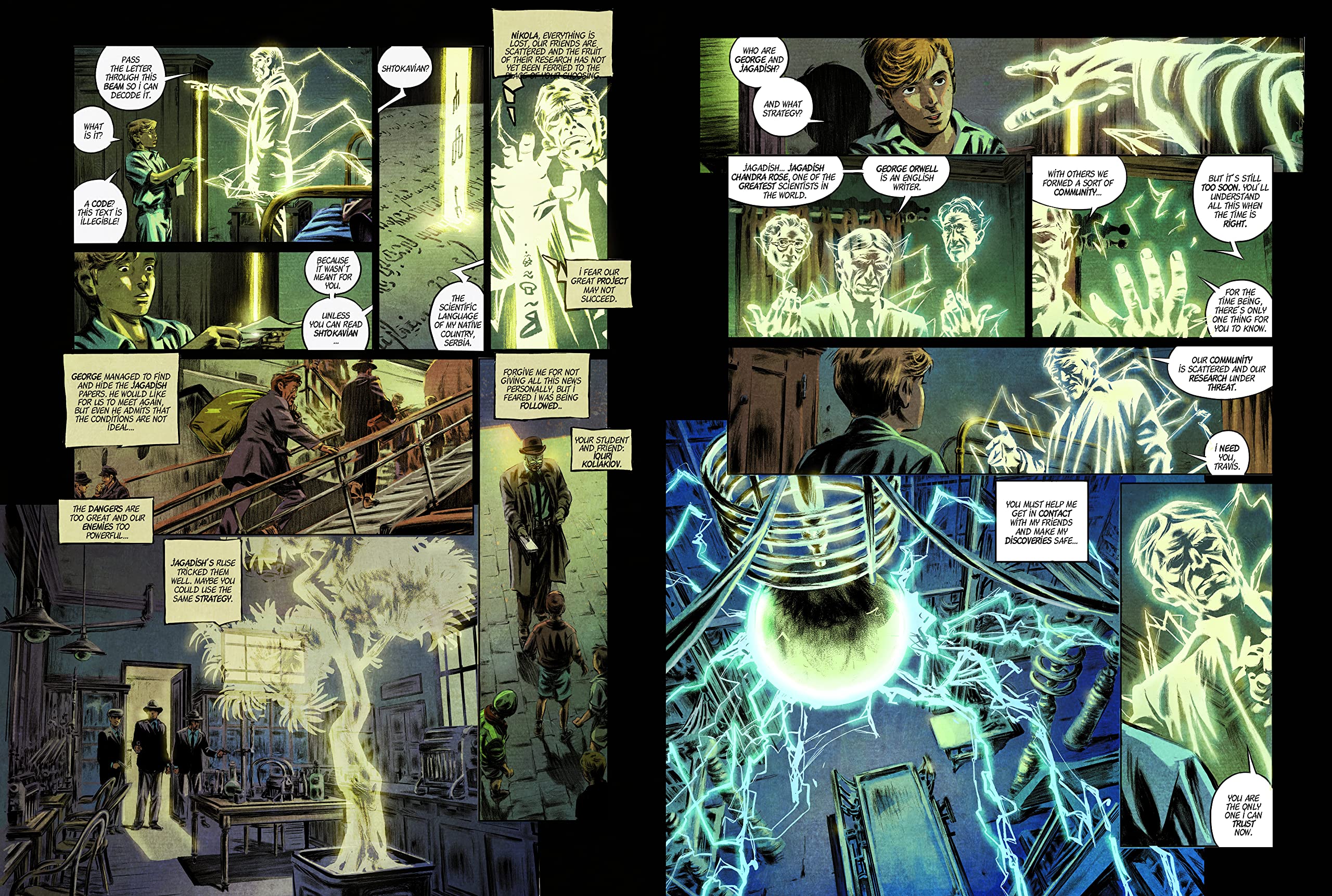 The Three Ghosts of Tesla - Graphic Novel | Sci-Fi Mystery & Adventure | Perfect for Comic Book Lovers & Tesla Fans
