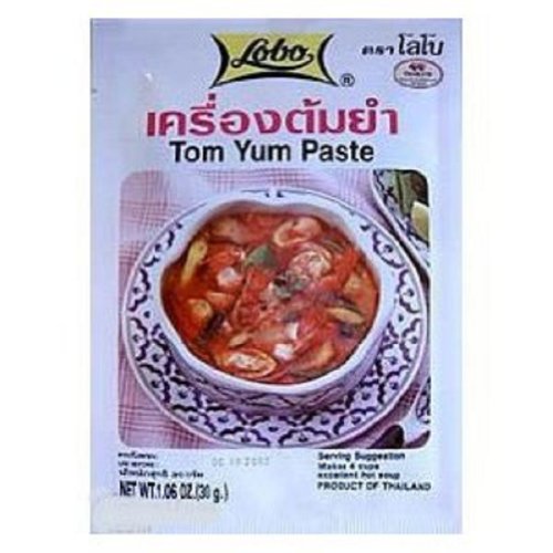Authentic Lobo Thai Tom Yum Soup Paste - 30g (5-Pack) | Spicy & Sour Flavor | Perfect for Thai Cooking, Hot Pot, Noodle Soup & Asian Cuisine | Gluten-Free & Vegan Friendly