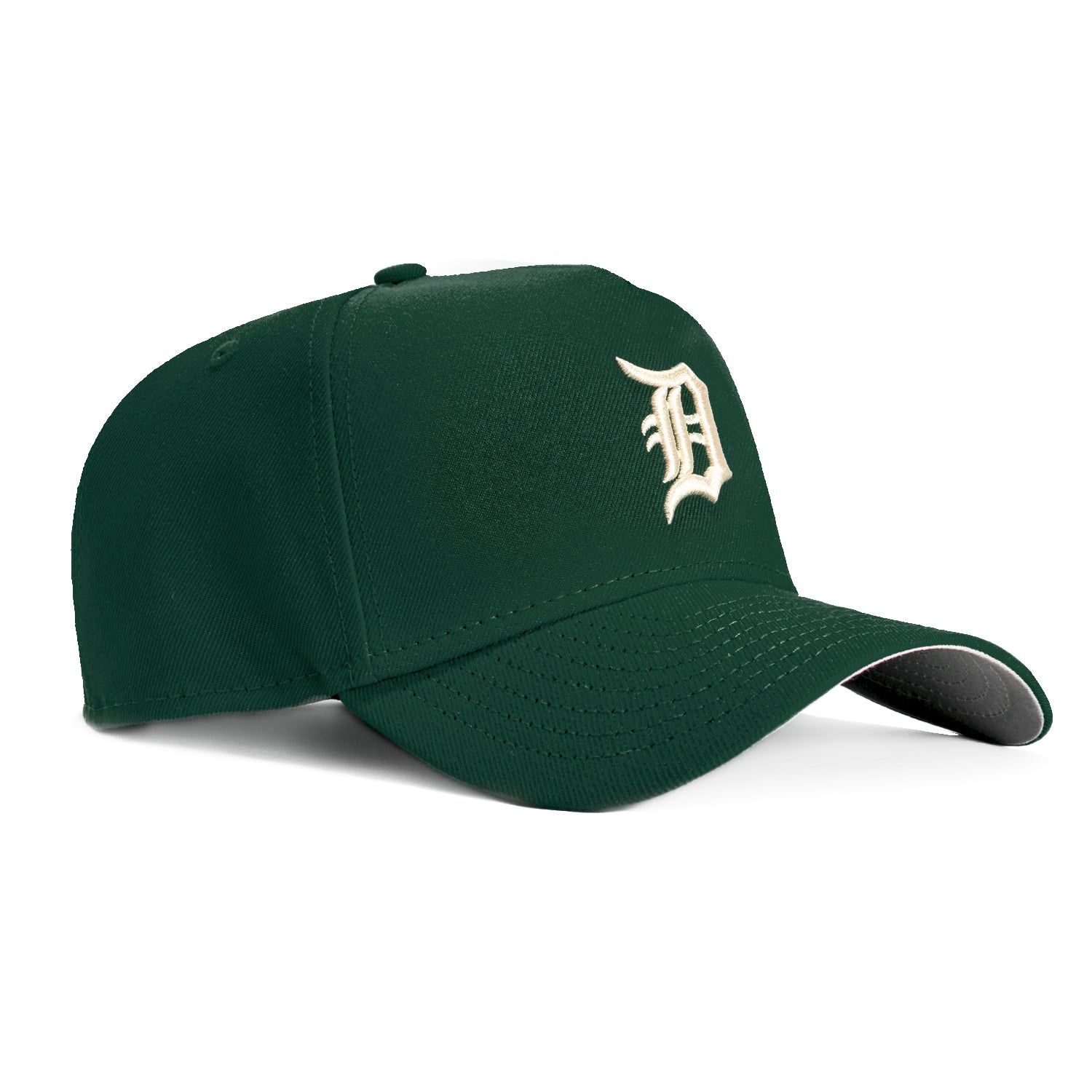 New Era 9Forty A-Frame Detroit Tigers Snapback Baseball Cap - Green & Ivory - Adjustable Hat for Men & Women - Perfect for Baseball Games, Streetwear & Casual Outfits