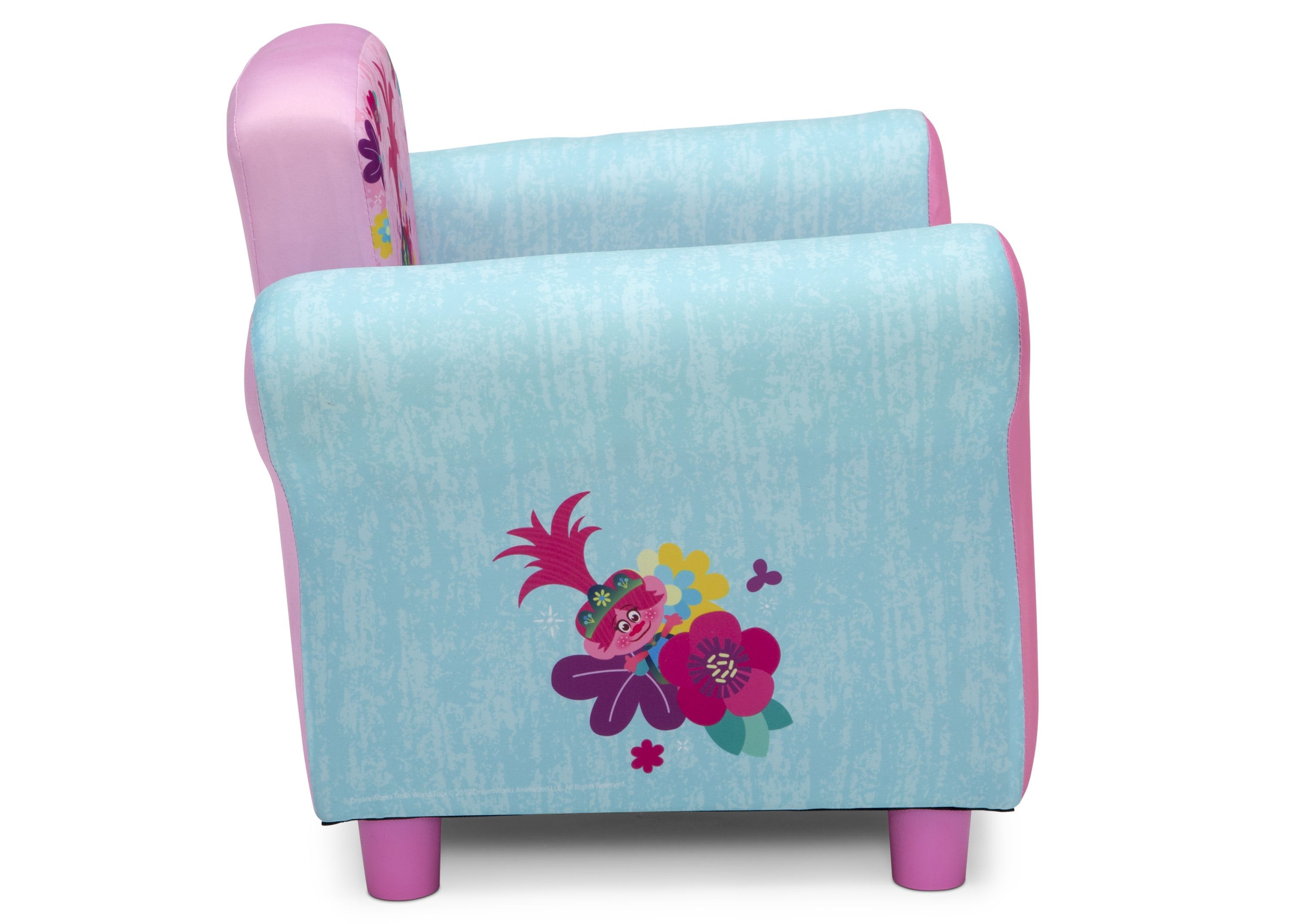 Trolls World Tour Themed Upholstered Chair for Kids - Fun & Comfortable Movie-Inspired Seating for Playrooms & Bedrooms