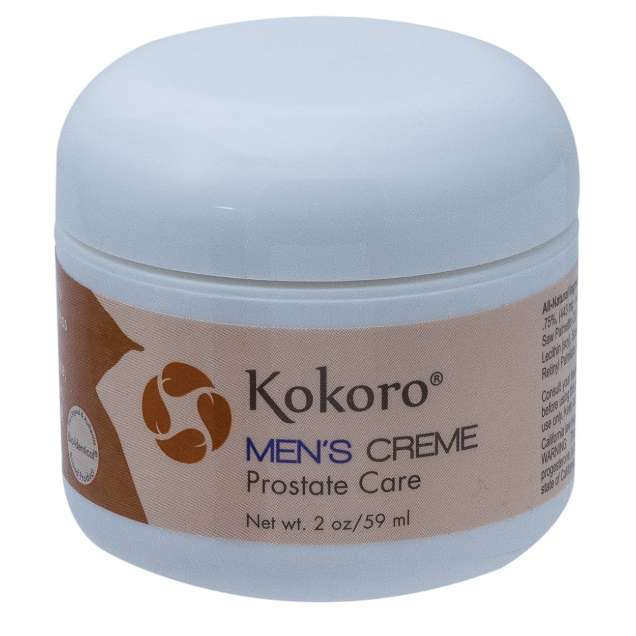 Kokoro Progesterone Cream for Men - Paraben-Free, Soy-Free, Non-GMO, Cruelty-Free, 2 oz | Hormone Balance Support for Men's Wellness & Vitality | Ideal for Daily Use & Nighttime Application