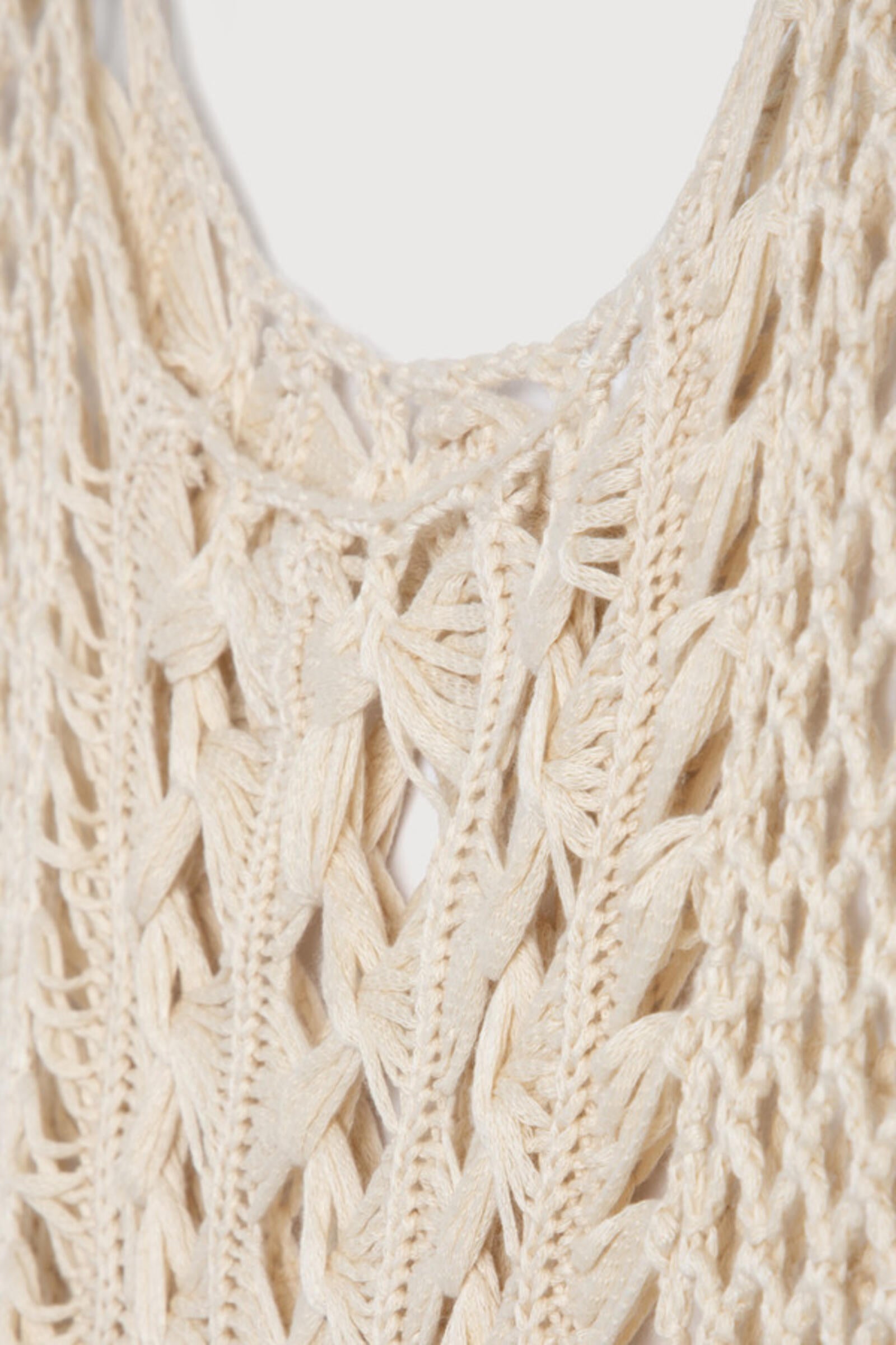 Bohemian Crochet Fringed Tunic Top for Women | Summer Beach Cover Up | Festival Outfit | Breezy Vacation Wear | Perfect for Beach, Pool, and Music Festivals
