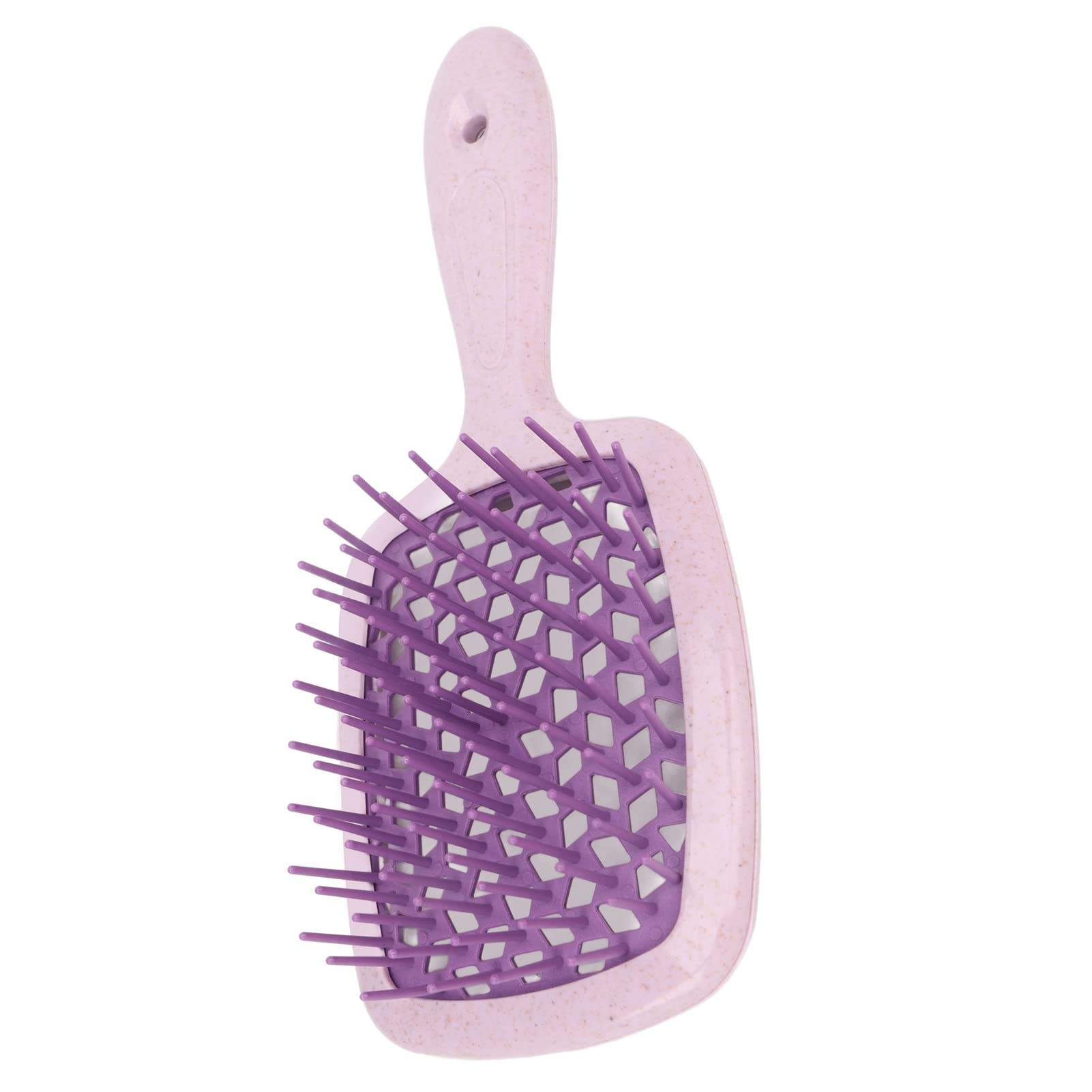 EXCLUZO Vent Paddle Hair Brush - Professional Detangling & Massage Brush with Mellow Teeth for Wet/Dry Hair, Ergonomic Design for Blow Drying & Styling (Dark Purple) - Perfect for Salon, Home & Travel Use
