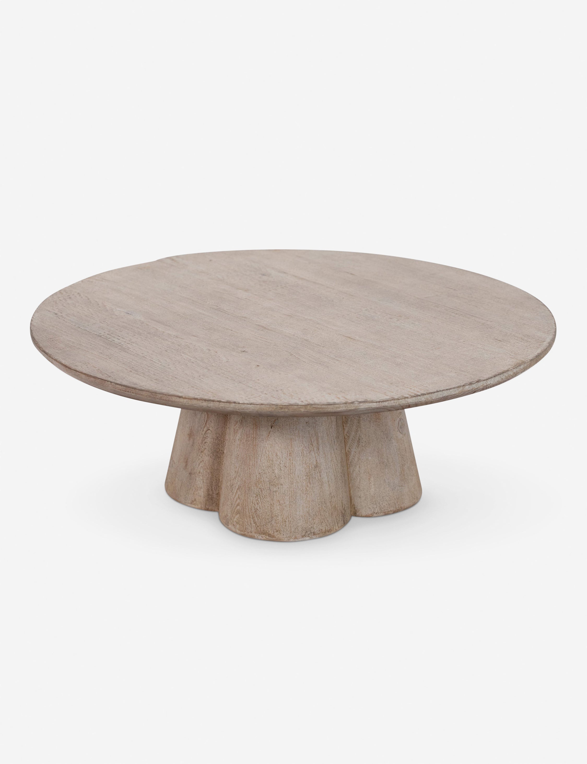 Modern Round Coffee Table - 36 Inch Wooden Living Room Center Table for Home Decor | Perfect for Living Room, Lounge, and Office Spaces