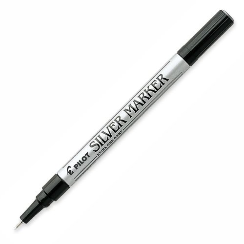 Wholesale CASE of 25 - Pilot Silver Extra-Fine Creative Markers | Permanent Fine Point Markers for Art, Crafts & DIY Projects | Ideal for Sketching, Scrapbooking & Professional Design Work