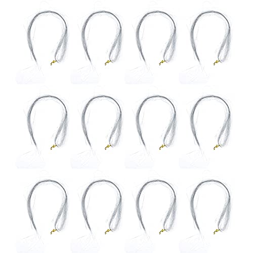 Shiny Silver Hair Tinsels - Colorful Sparkly Hair Extensions for Parties, Prom, Cosplay & Fashion Shows | Perfect for Festivals, Raves & Special Events