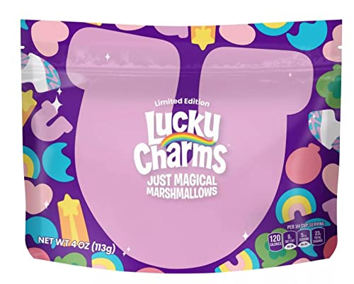 Lucky Charms Limited Edition Just Magical Marshmallows - Sweet Breakfast Cereal Topping for Kids & Family Fun (Perfect for Birthday Parties & Holiday Treats)