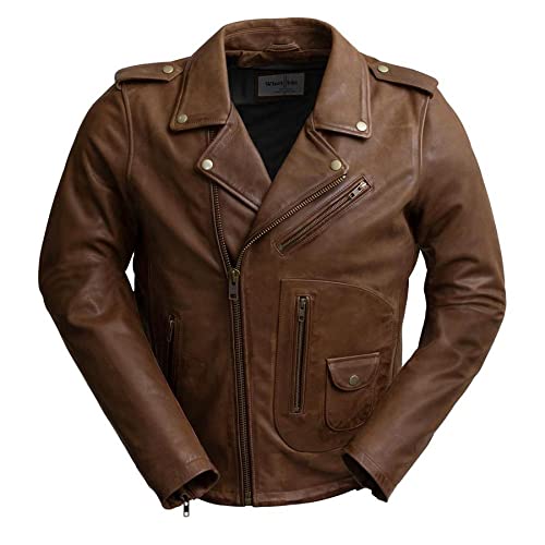 SID Men's Fashion Leather Jacket - Genuine Leather Biker Jacket for Men | Stylish Outerwear for Motorcycle Riding, Casual Wear & Night Out