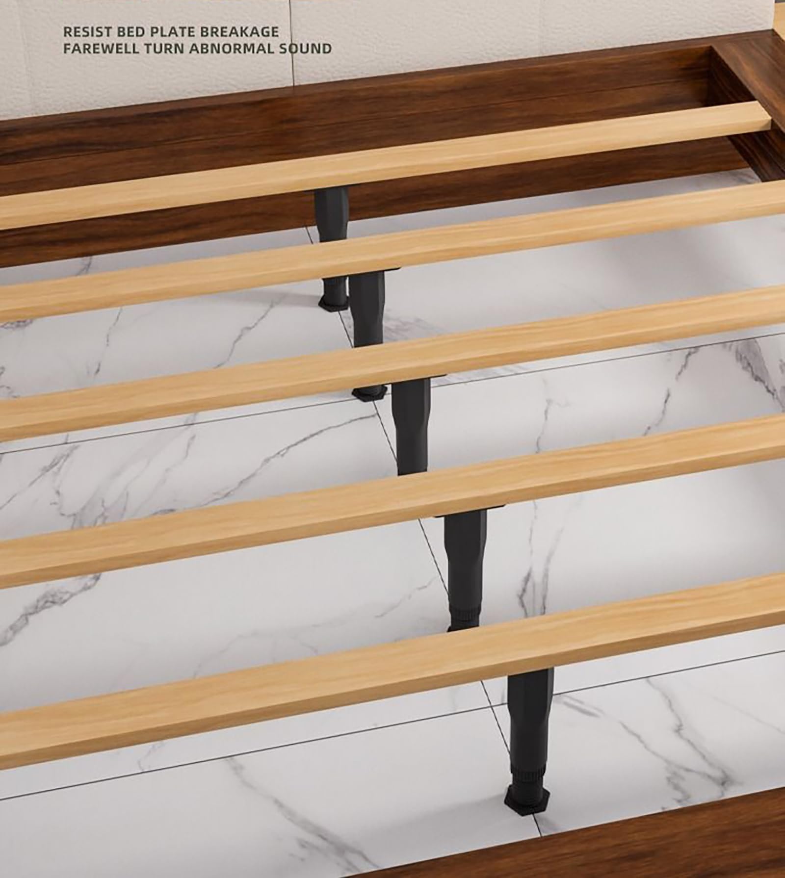 Durable Adjustable Bed Frame Legs 4-Pack - 6