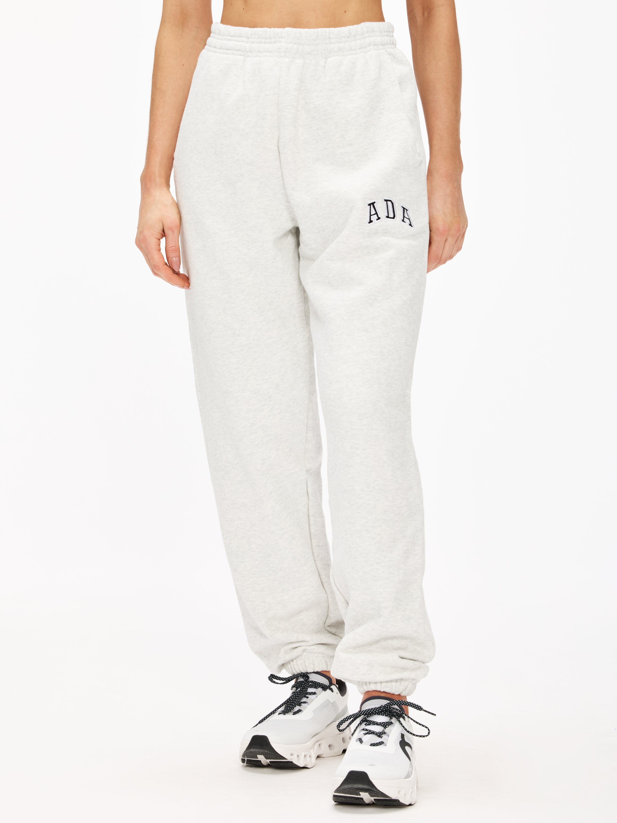 Adanola Ada Sweatpants for Women - High Waisted Joggers with Pockets | Soft Cotton Lounge Pants for Yoga, Running & Casual Wear