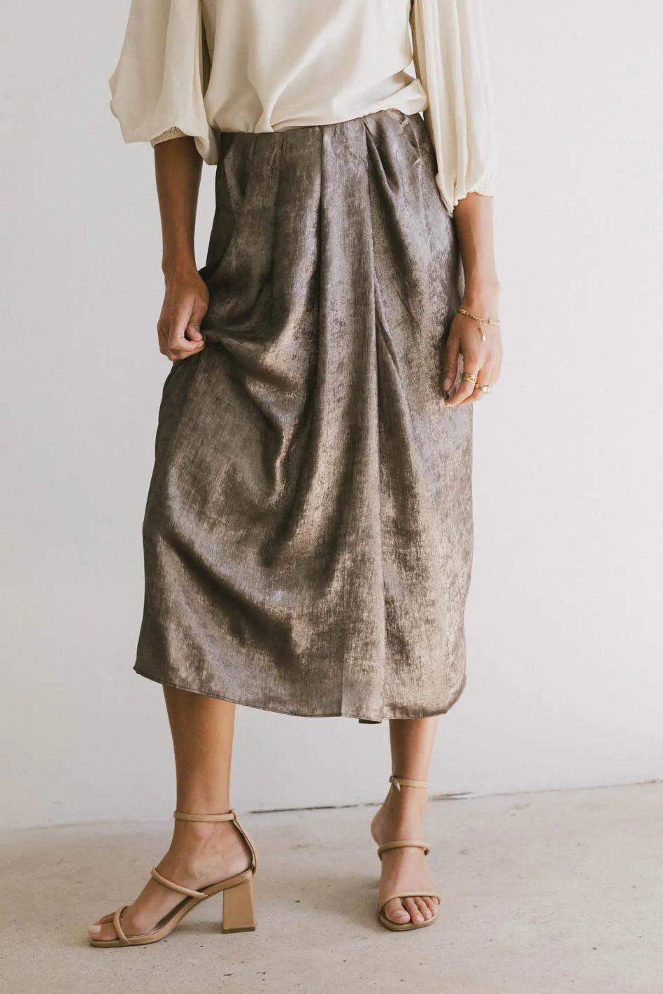 Isla Midi Skirt for Women - Flowy A-Line Summer Skirt | Beach Vacation, Date Night & Casual Outfit | FINAL SALE