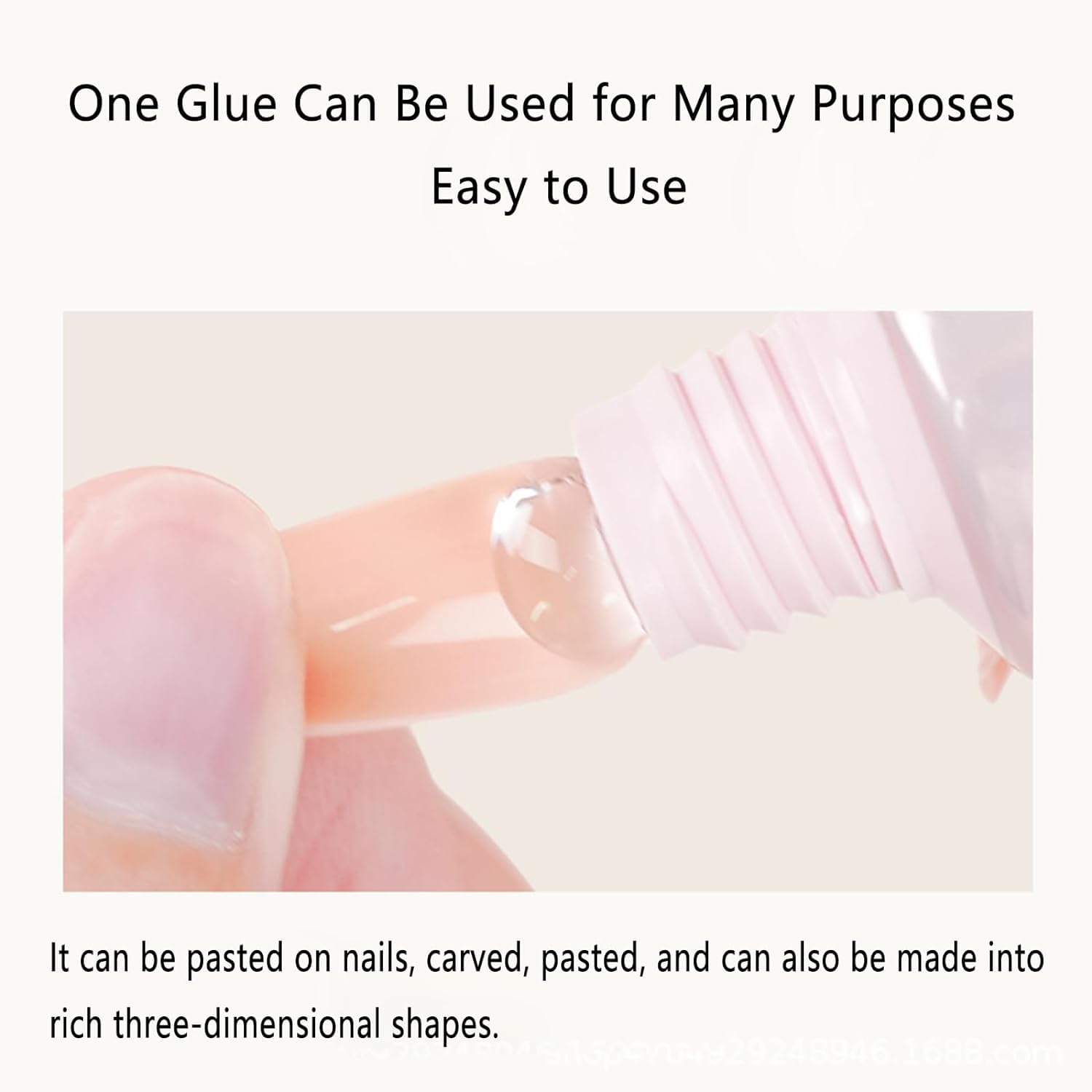 Strong Nail Glue Set - 30g Brush-On Adhesive for Press On & Fake Nails | Long Lasting Nail Art Glue for Salon & Home Use | Perfect for Manicures, Nail Extensions & DIY Nail Designs