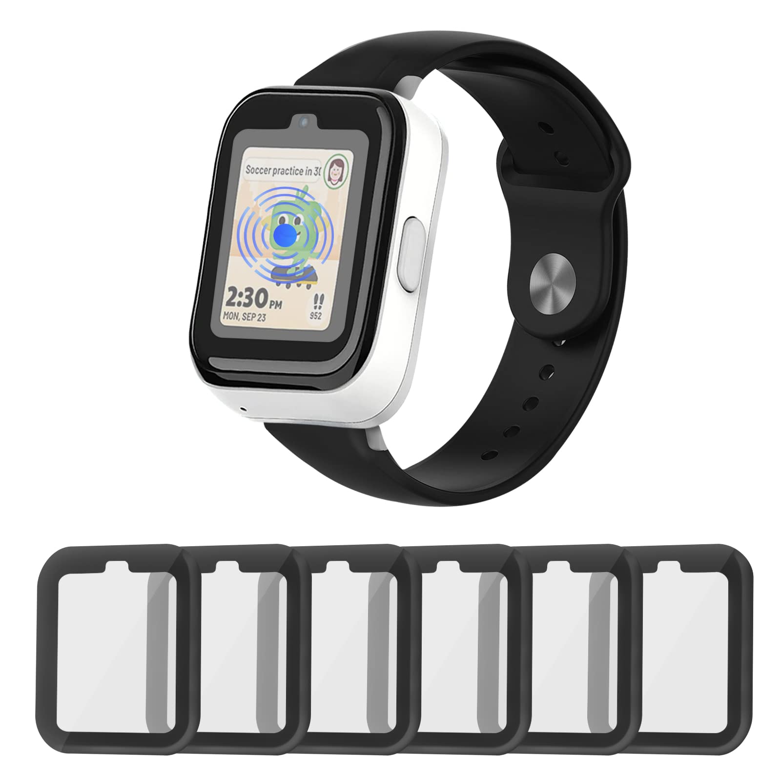 6-Pack SyncUp Kids Watch Screen Protectors - Anti-Scratch for Active Play