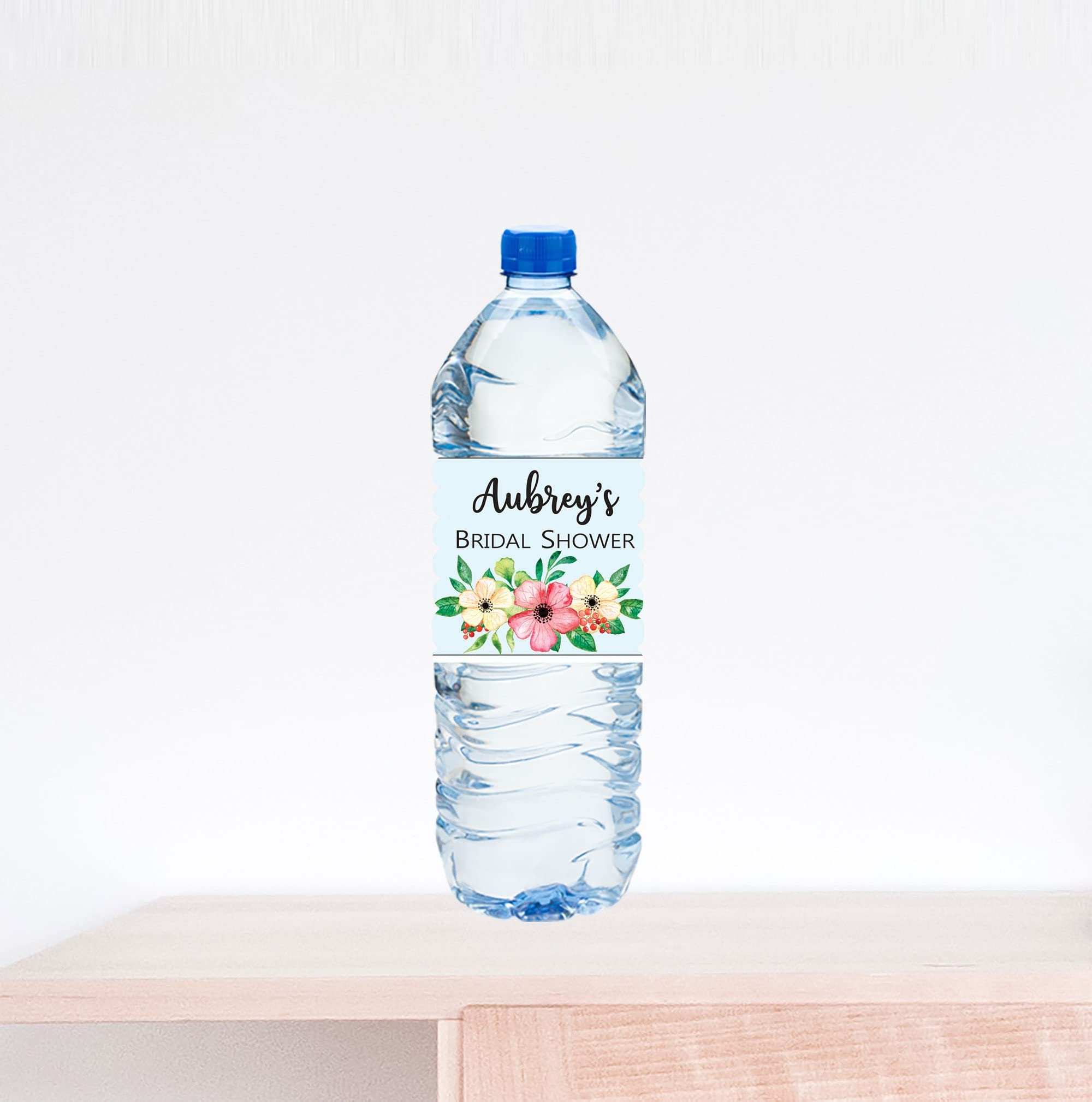 Custom Bridal Shower Water Bottle Labels - Personalized Wedding Party Favors & Decorations - Perfect for Bachelorette Parties, Bridal Showers & Wedding Receptions