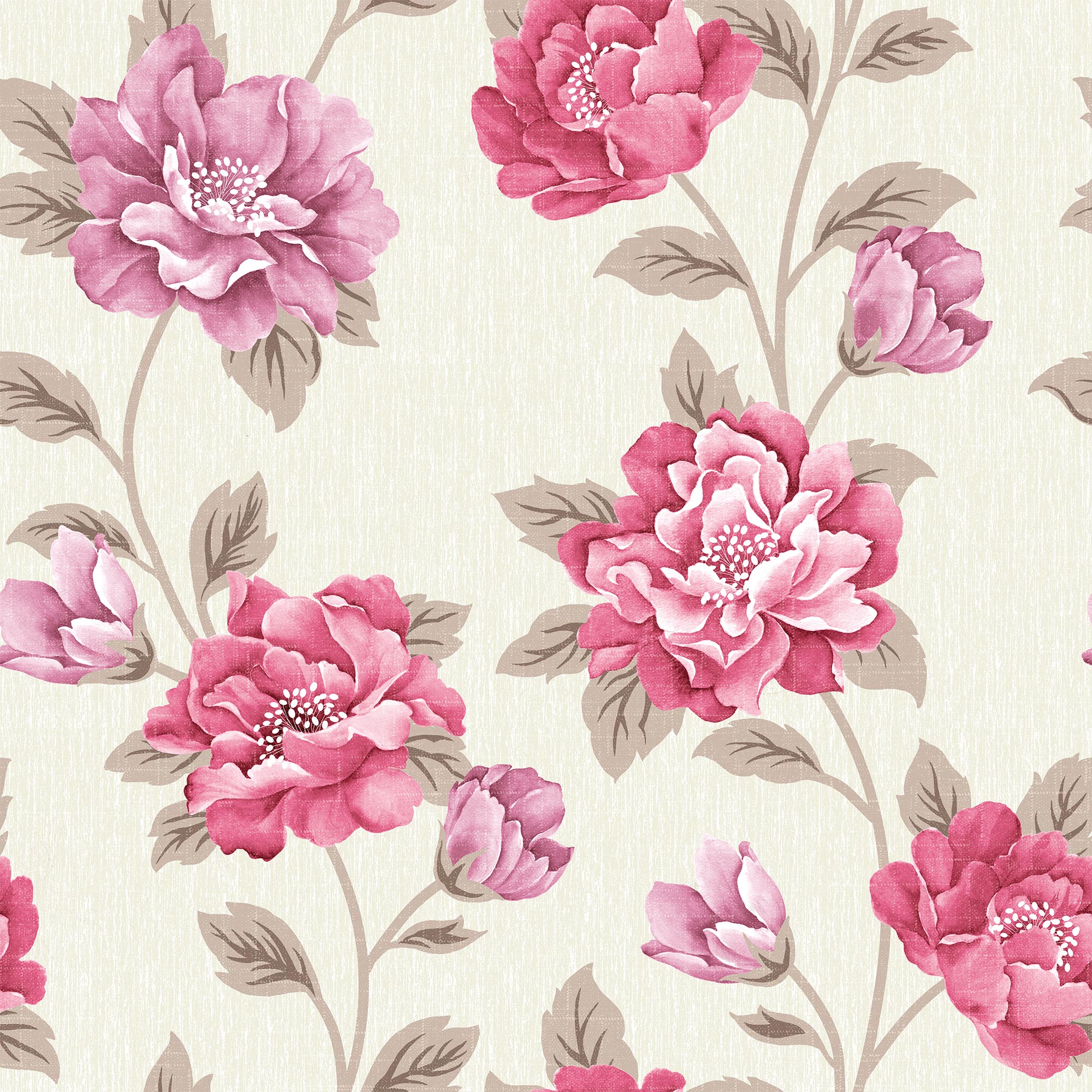 Pink Floral Wallpaper Sample for Bedroom Decor - Self-Adhesive Peel & Stick Wall Mural - Perfect for Nursery, Kids Room & Home Accent Walls
