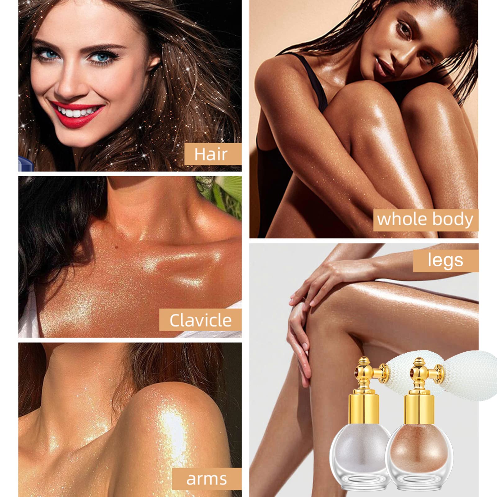 Glitter Body & Hair Spray - Shimmering Cosmetic Glitter Powder for Face, Body & Makeup | Perfect for Parties, Festivals & Special Occasions