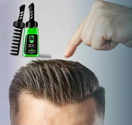 2 in 1 Men's Styling Cream Wax & Beard Gel with Comb - Hair & Facial Hair Styling for All-Day Hold & Shine - Perfect for Work, Gym & Special Occasions