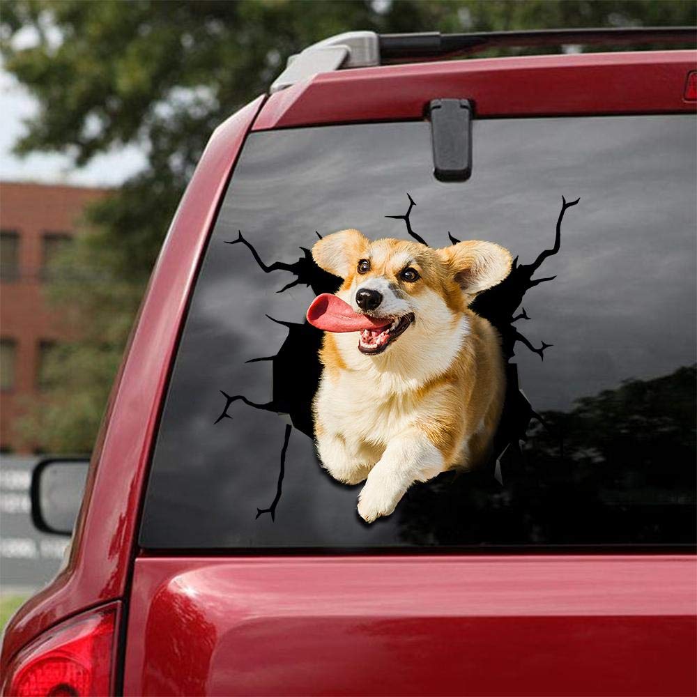 Realistic Pembroke Welsh Corgi Car & Wall Decals Stickers - 10