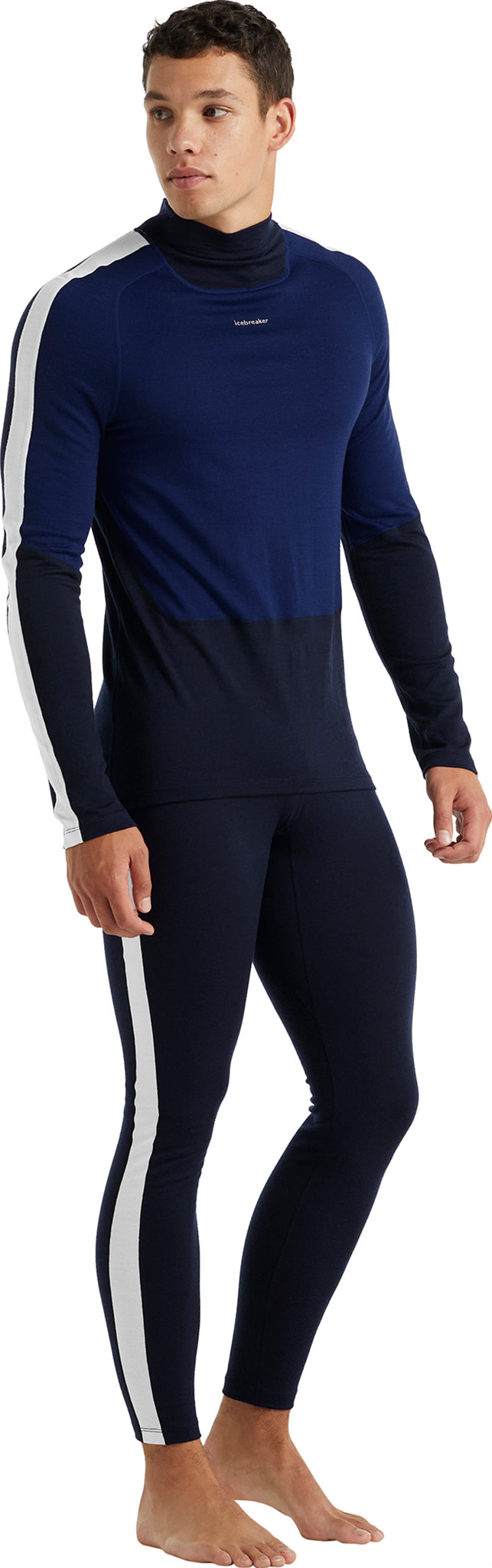 200 Sonebula Men's Long Sleeve Crewneck Base Layer Top - Thermal Underwear for Cold Weather, Hiking & Outdoor Activities