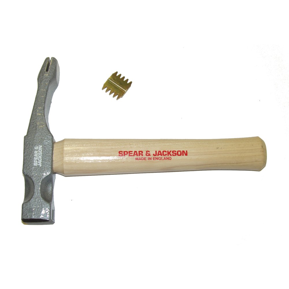 Spear & Jackson SJ-SSH28 28oz S.E.Scutch Hickory Hammer - Durable Blue Handle for Woodworking, Carpentry & Construction Projects - Perfect for Framing, Demolition & DIY Home Improvement