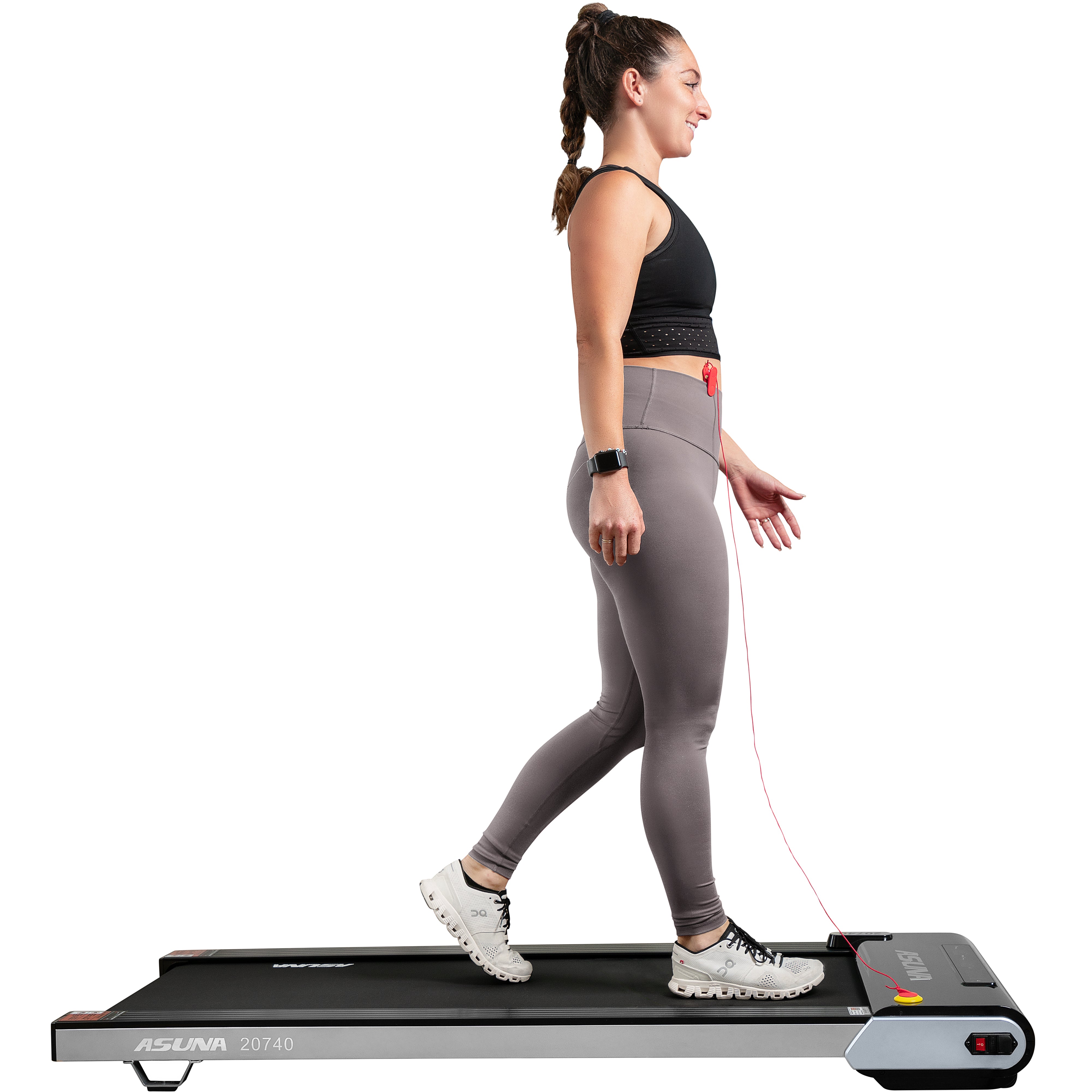 TreadPad® Slim Under Desk Treadmill - Compact Walking Machine for Home & Office Use, Quiet Electric Treadmill for Work from Home Fitness, Space-Saving Exercise Equipment for Small Spaces
