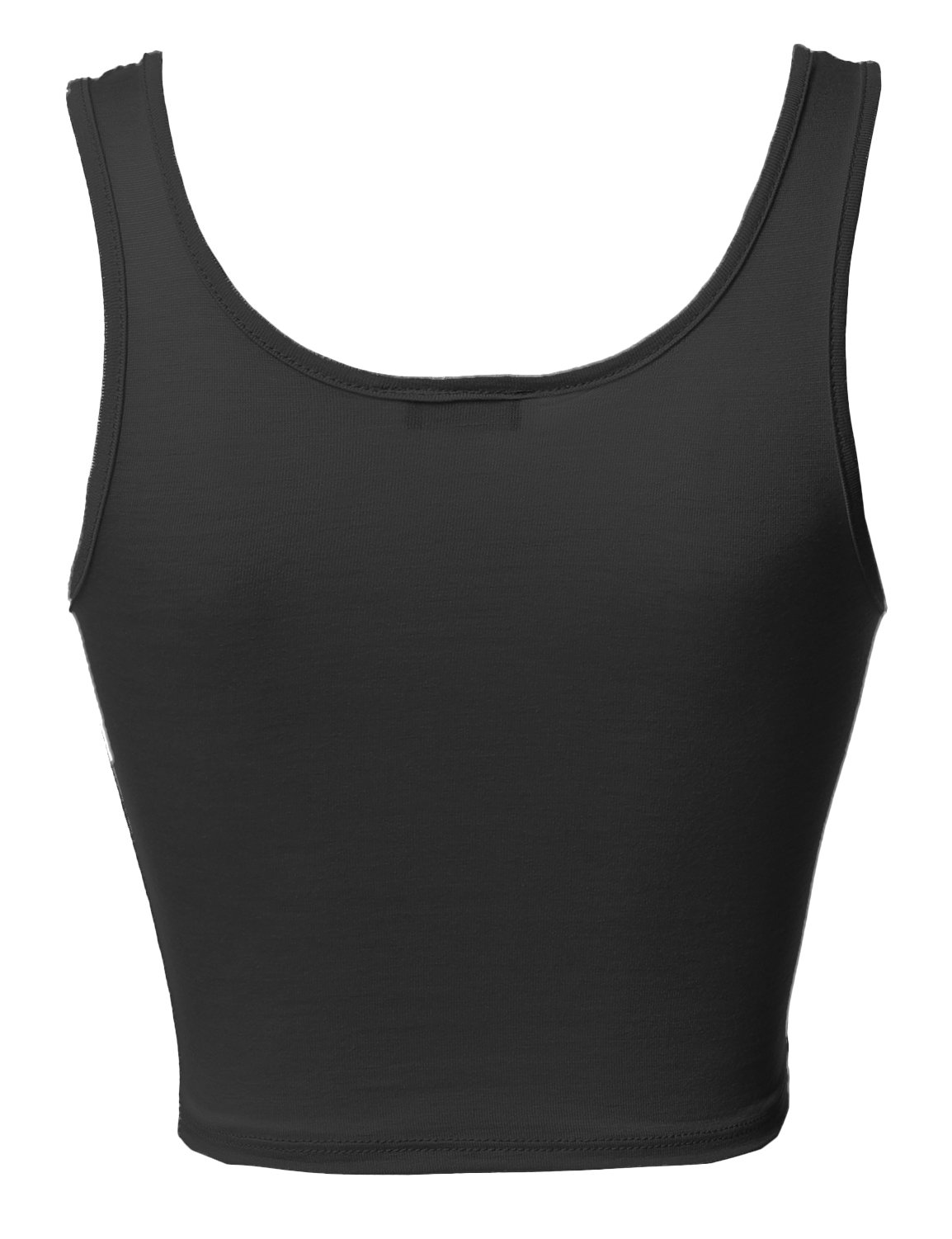 Emma Women's Junior Sleeveless Crop Tank Top - Soft Solid Basic Top for Teens & Young Adults - Perfect for Summer, Gym, Layering & Casual Outfits