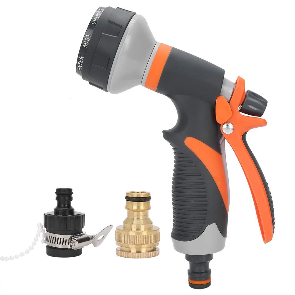 Premium Multi-Functional Garden Hose Nozzle - 8 Spray Patterns for Lawn Irrigation, Plant Watering & Car Washing | Heavy Duty Outdoor Water Sprayer for Gardening, Cleaning & Home Use