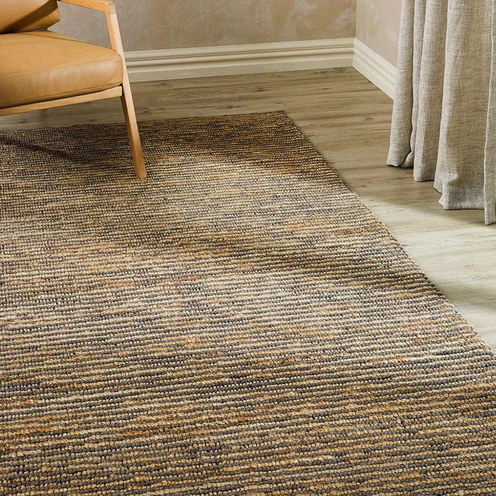 Premium Lima Smoke/Natural 160x230cm Soft Area Rug - Non-Slip Living Room Carpet for Bedroom, Dining Room & Home Decor