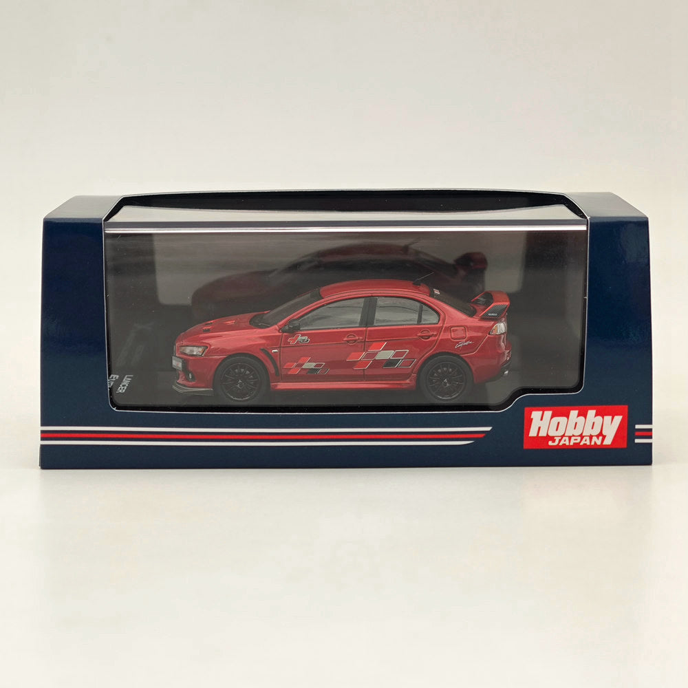 1/64 Scale Mitsubishi Lancer Evolution X Ralliart Red Diecast Model Car - Collectible Japanese Hobby Car for Display, Racing Enthusiasts & Diecast Collectors