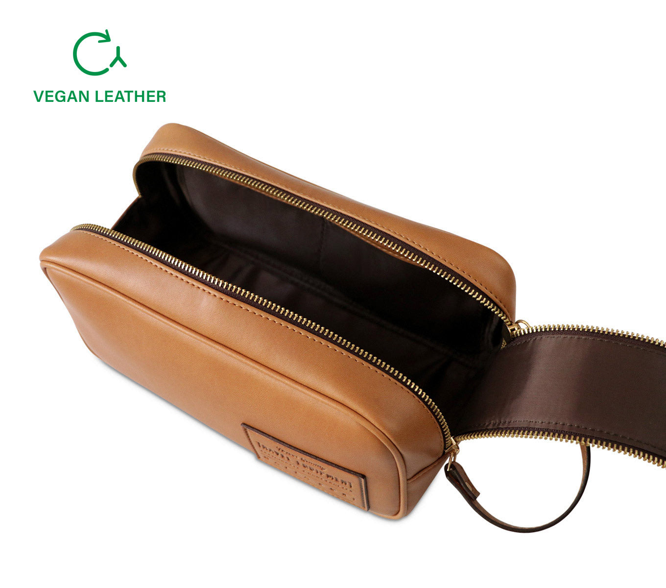 Premium MARLOW DOPP KIT Genuine Apple Leather Travel Toiletry Bag - Perfect for Men's Grooming Essentials, Gym, Camping & Business Trips