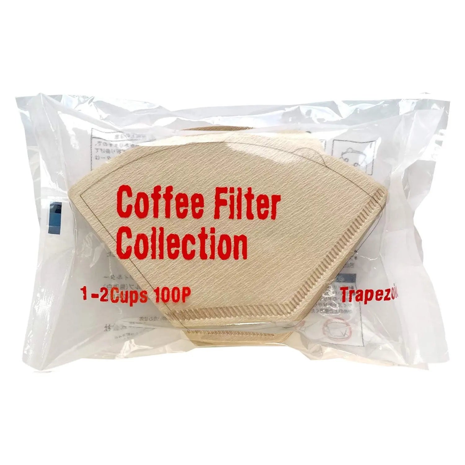Kanae Shiko 100-Count Wood Pulp Coffee Filters for Drip Coffee Makers - Perfect for Home Brewing & Office Use