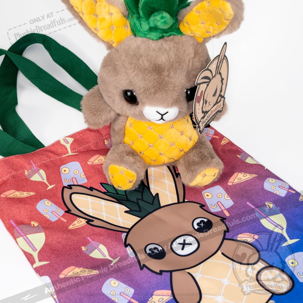 Plushie Dreadfuls Pineapple Rabbit Stuffed Animal - Soft Cute Bunny Plush Toy for Kids, Gift for Girls & Boys, Perfect for Bedroom Decor and Cuddling