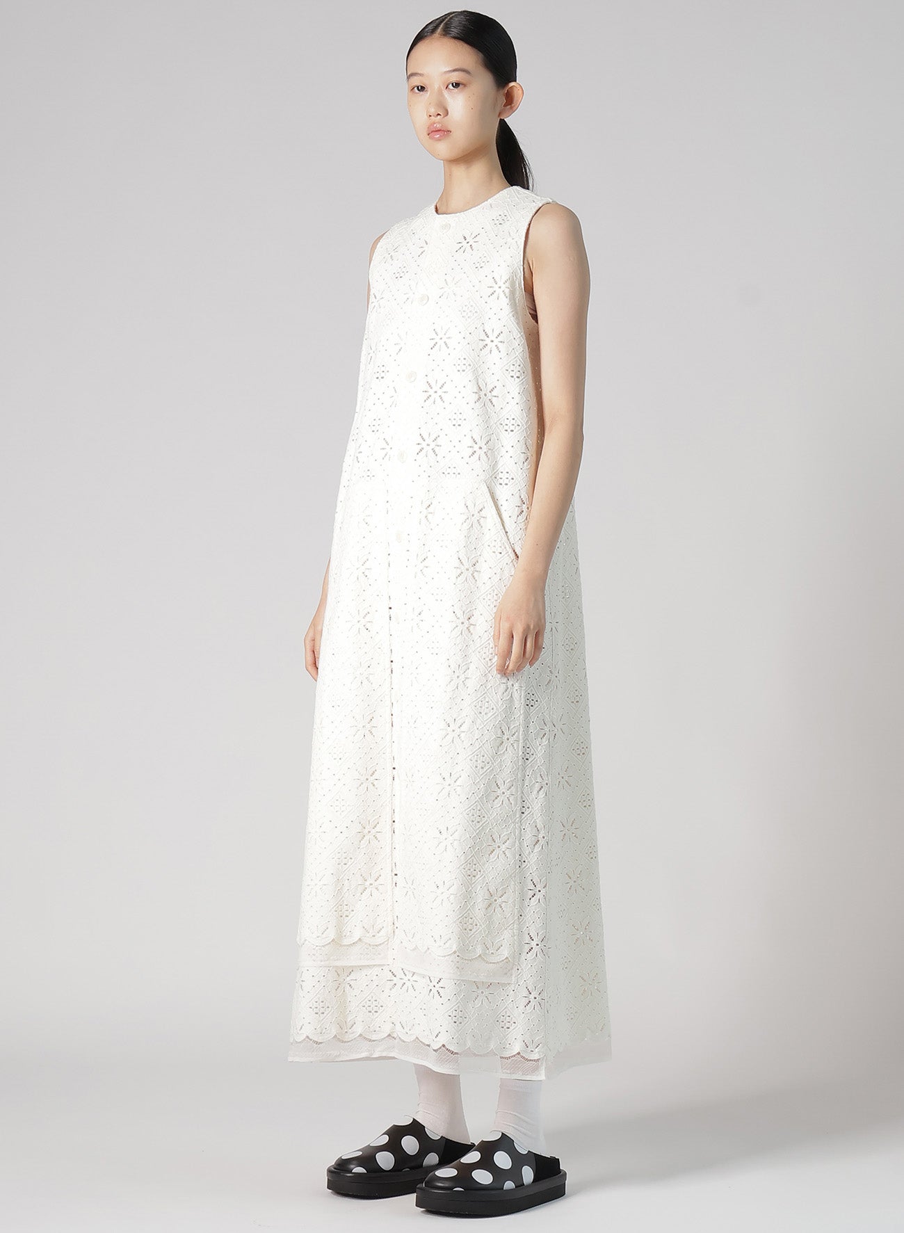 Elegant Cotton Lace Front Open Dress for Women - Summer Boho Chic Maxi Dress for Beach, Wedding & Special Occasions
