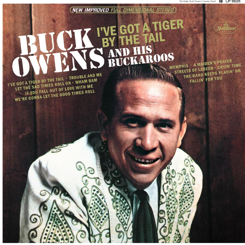 Buck Owens I've Got A Tiger By The Tail Vinyl Record - Classic Country Music Album for Collectors & Fans - Perfect for Home Listening & Vintage Music Enthusiasts