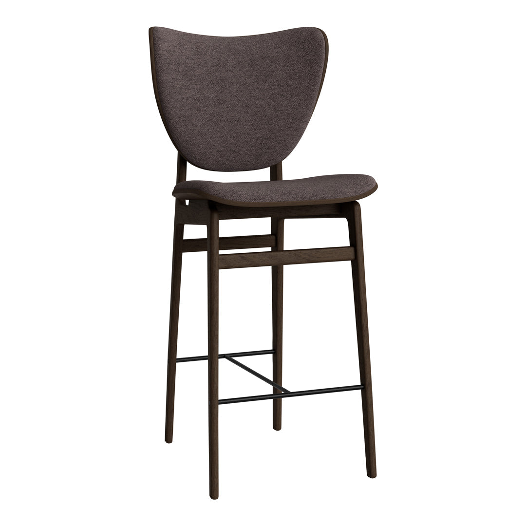 Elephant Counter Chair - Upholstered Bar Stool with Back Support for Kitchen Island, Breakfast Nook & Home Decor